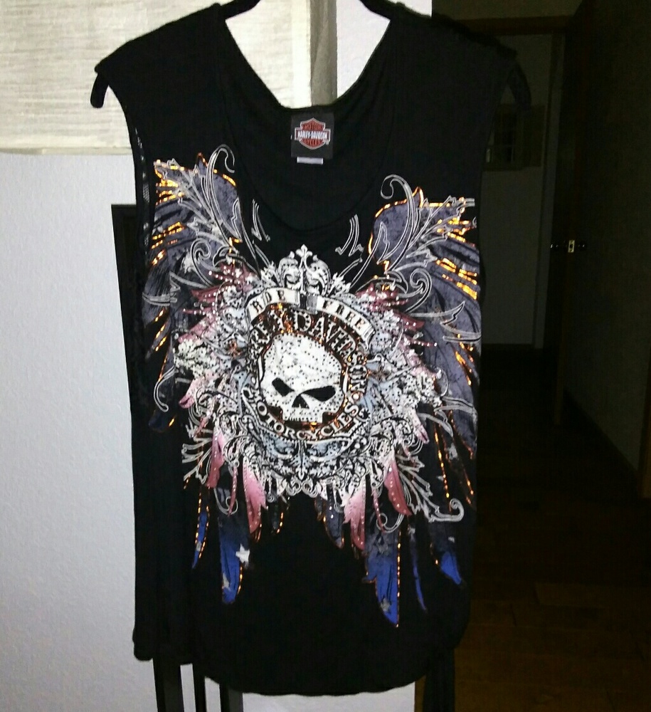 Harley Davidson Tank Top XL  Bling